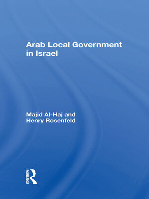 cover image of Arab Local Government In Israel